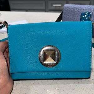 Kate Spade Newbury Lane Sally Saffiano Crossbody Bag turquoise